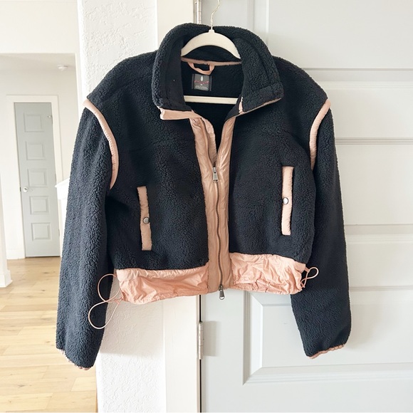 New Free People Courtside Fleece Jacket - Picture 4 of 6